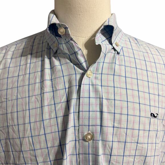 Vineyard Vines Other - Vineyard Vines Shep & Ian Classic Men Whale Shirt Plaid Button Down Sz XL Preppy